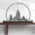 Moutain & Birds Resin Carved Iron Art Oriental Home Decor