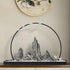 Moutain & Birds Resin Carved Iron Art Oriental Home Decor