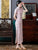 Robe chinoise rétro Cheongsam en coton fantaisie à manches courtes