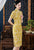Short Sleeve Floral Fancy Cotton Retro Cheongsam Knee Length Chinese Dress