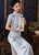 Short Sleeve Floral Fancy Cotton Retro Cheongsam Full Length Chinese Dress