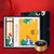 Cyprinus Pattern Style chinois Smart Thermos Notebook Stylo à bille Boîte-cadeau