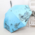 Elk Chinese Ink Painting Oriental Folding Umbrella
