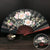Ventilateur décoratif de ventilateur pliant chinois traditionnel fait main de peinture de pivoine
