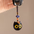 Ebony Big Eye Fortune Cat Car Key Pendant