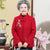 Mandarin Kragen Blumenstickerei Woll Tang Anzug Traditionelle Chinesische Jacke Muttermantel