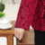 Floral Lace Woolen Tang Suit Traditional Chinese Jacket Mother's Coat
