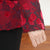 Abito da donna in velluto floreale in lana con linguetta tradizionale cinese