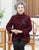 Reverskragen Blumenstickerei Woll Tang Anzug Traditionelle Chinesische Jacke Muttermantel