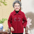 Reverskragen Blumenstickerei Woll Tang Anzug Traditionelle Chinesische Jacke Muttermantel