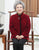 Floral Mink Cashmere Tang Suit Traditional Chinese Jacket Mother's Coat