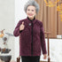 Floral Mink Cashmere Tang Suit Traditional Chinese Jacket Mother's Coat