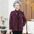 Floral Mink Cashmere Tang Suit Traditional Chinese Jacket Mother's Coat