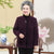 Épais Floral Vison Cachemire Costume Tang Veste Traditionnelle Chinoise Manteau De Mère