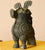 Archaize Chinese Bronze Drinking Vessel Museum Props Home Office Decor