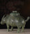 Archaize Pig Zun Chinese Drinking Vessel Museum Props Home Office Decor