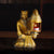 Archaize Chinese Gilt Bronze Human-Shaped Lamp Museum Props Home Office Decor