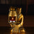 Archaize Chinese Gilt Bronze Human-Shaped Lamp Museum Props Home Office Decor
