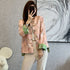 Round Neck Floral Embroidery Women's Traditional Chinese Brocade Jacket
