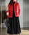 Stand Collar Retro Chinese Style Women's Down Coat with Strap Buttons