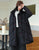 Knee Length Stand Collar Chinese Style Women's Down Coat with Strap Buttons