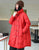 Cappotto imbottito floreale in stile cinese con bordo in pelliccia di cotone fantasia