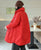 Knee Length Stand Collar Chinese Style Women's Down Coat with Strap Buttons