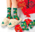 Floral Embroidery Chinese Style Pure Cotton 5pk Crew Socks