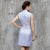 Knee Length Brocade Cheongsam Floral Chinese Dress