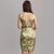 Deep V Neck Brocade Cheongsam Floral Chinese Dress