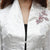 Veste femme en brocart à manches 3/4 et col en V de style chinois