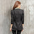 3/4 Sleeve Open Front Chinese Style Women's Jacket