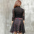 Chinese Style Brocade Skirt with Chiffon Layer